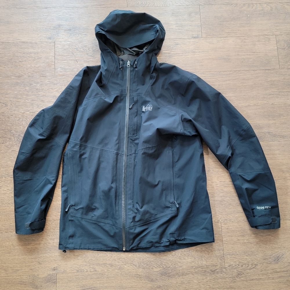 REI Gore-Tex Rain Jacket Black Size M